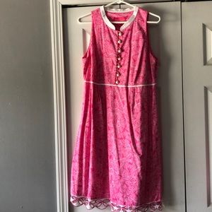 Lilly Pulitzer Jubilee Butterfly Dress w/ Buttons